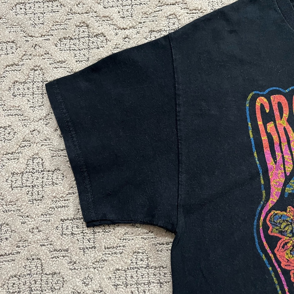 🐢 '22 Grateful Dead Band Flowered Funk Color Junk Food Thick Cotton Skull Tee - Picture 9 of 13